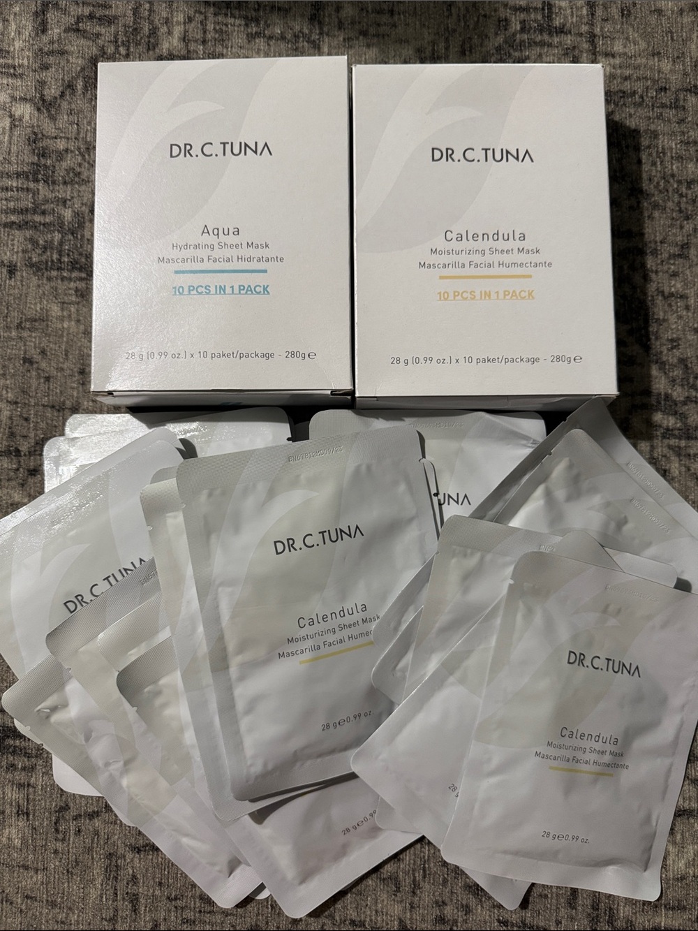 Farmasi Dr. C. Tuna Calendula & Aqua Sheet Masks - White Sachets